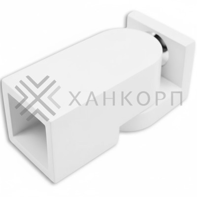 Крепление FDC-51 трубы 15х15 к стене 0°-180°, нержавейка/белый