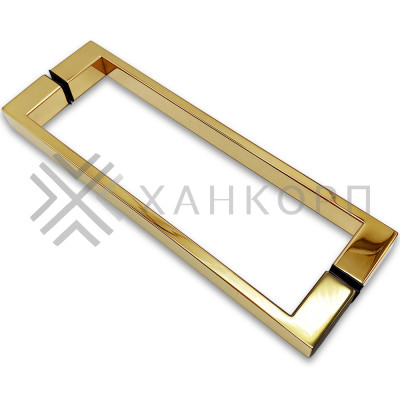 Ручка скоба FDR-88, 25х10х300х1.0 мм, нержавейка/золото