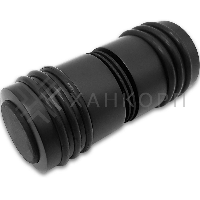 Ручка кноб Йота FDR-143 с двумя резиновыми торцами, латунь/черный