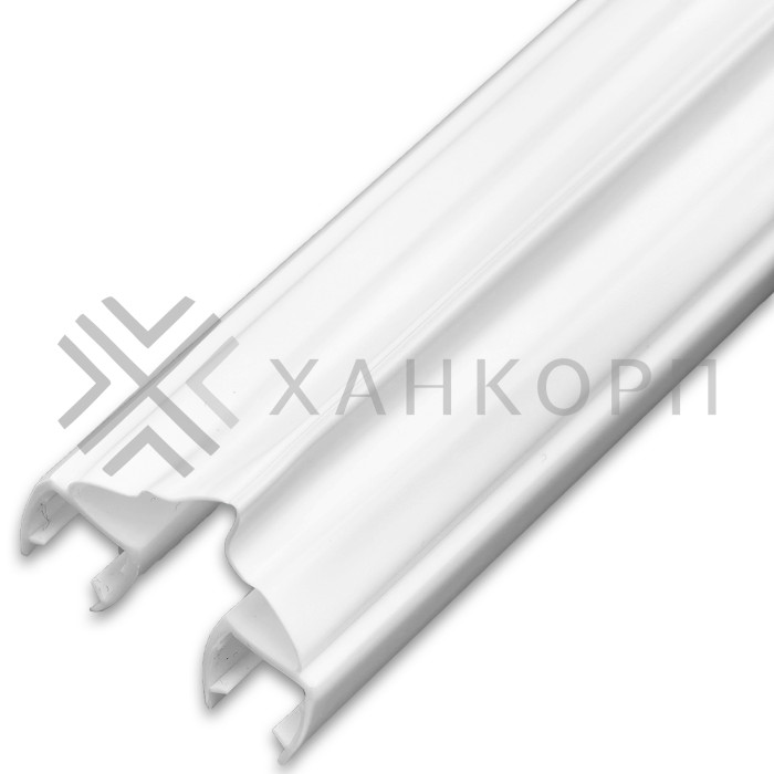 Уплотнитель ПРЕМИУМ гармошка белый 2.5 м под стекло 8 мм FDPP-410.8