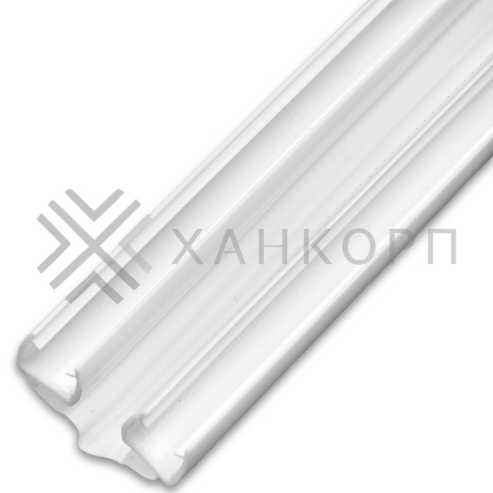 Уплотнитель ПРЕМИУМ гармошка белый 2.5 м под стекло 8 мм FDPP-410.8