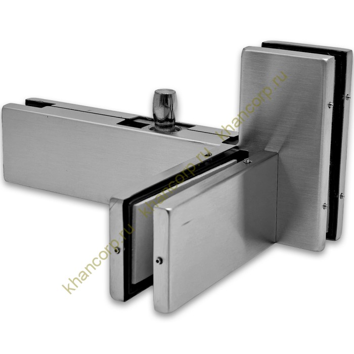 Фитинг угловой FKF-35R с осью и ребром жесткости правосторонний, нержавейка/матовый