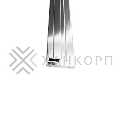 Профиль FDPA-56.22 для крепления уплотнителя к стене 8 мм, 2.2 м, алюминий/полированный