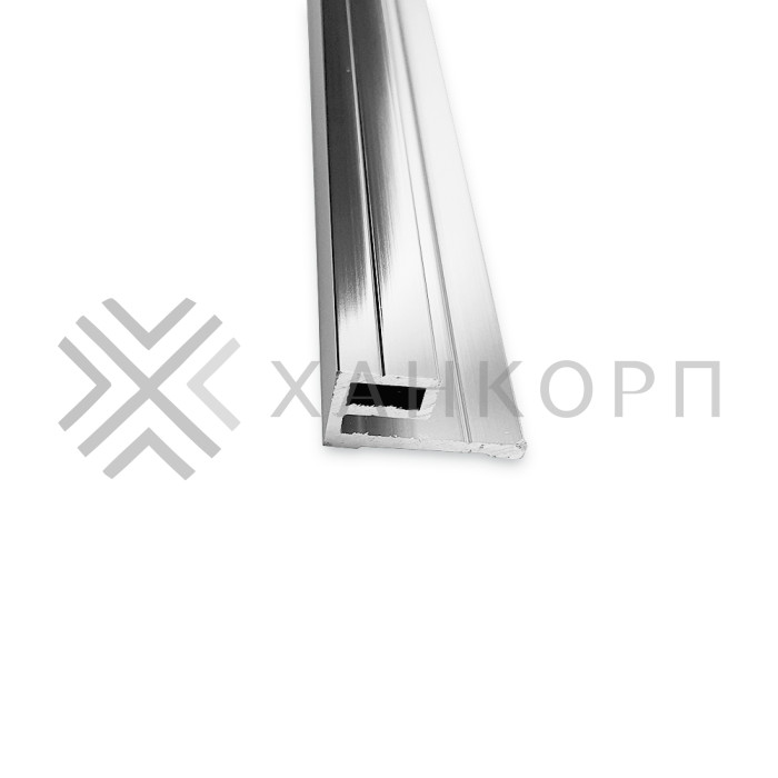 Профиль FDPA-56.22 для крепления уплотнителя к стене 8 мм, 2.2 м, алюминий/полированный