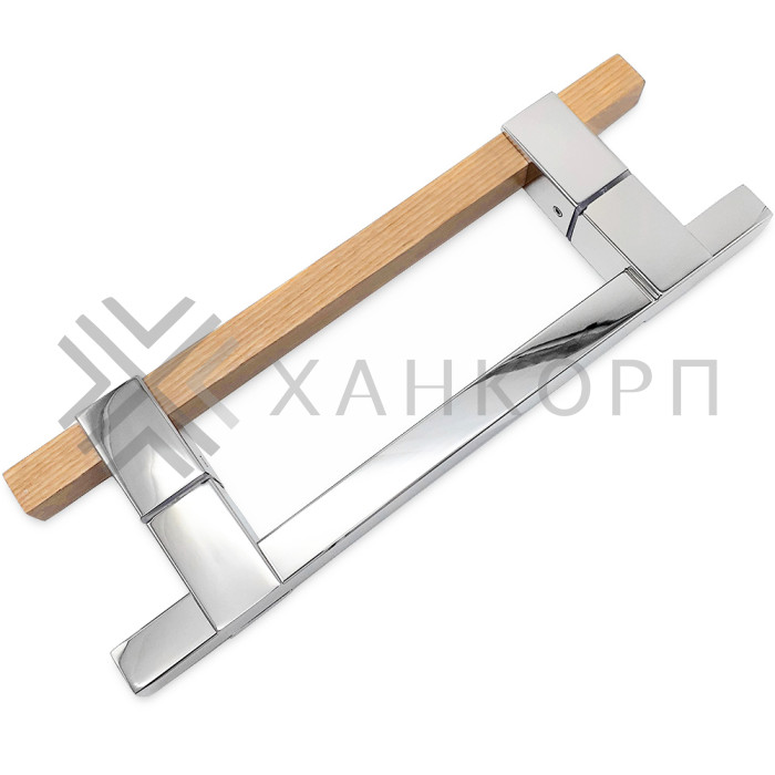 Ручка для сауны FDR-171, 20х220х320 мм, нержавейка/дерево/полированный