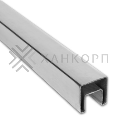 Поручень FOP-200, 40х40х1.5 длина 6 м, нержавейка/полированный
