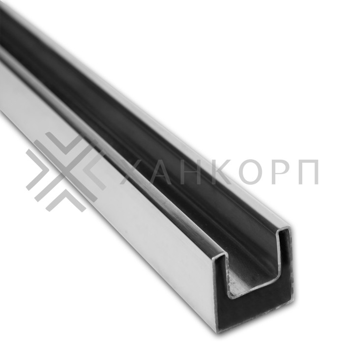 Поручень FOP-200, 40х40х1.5 длина 6 м, нержавейка/полированный