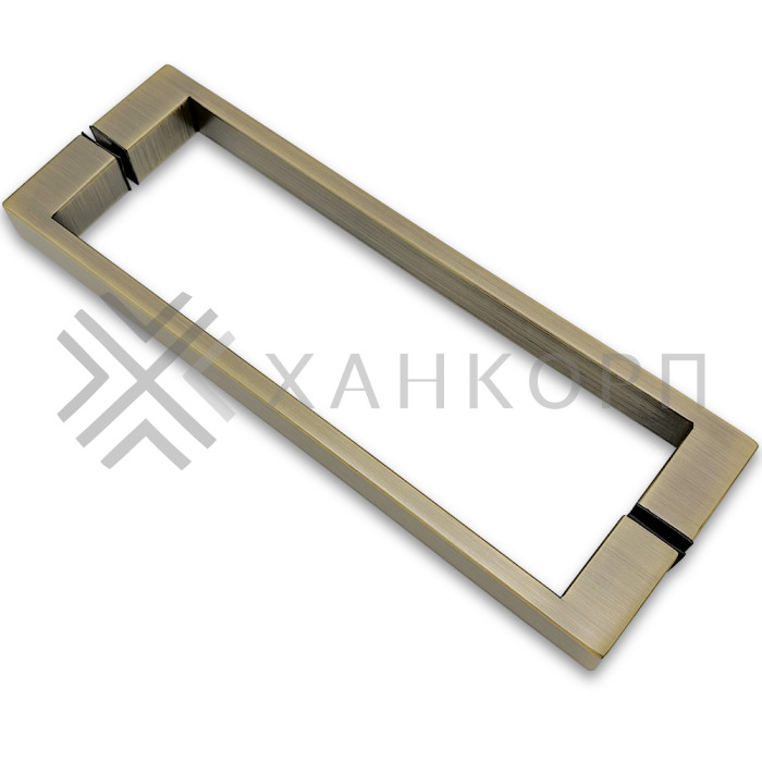 Ручка скоба FDR-88, 25х10х300х1.0 мм, нержавейка/бронза