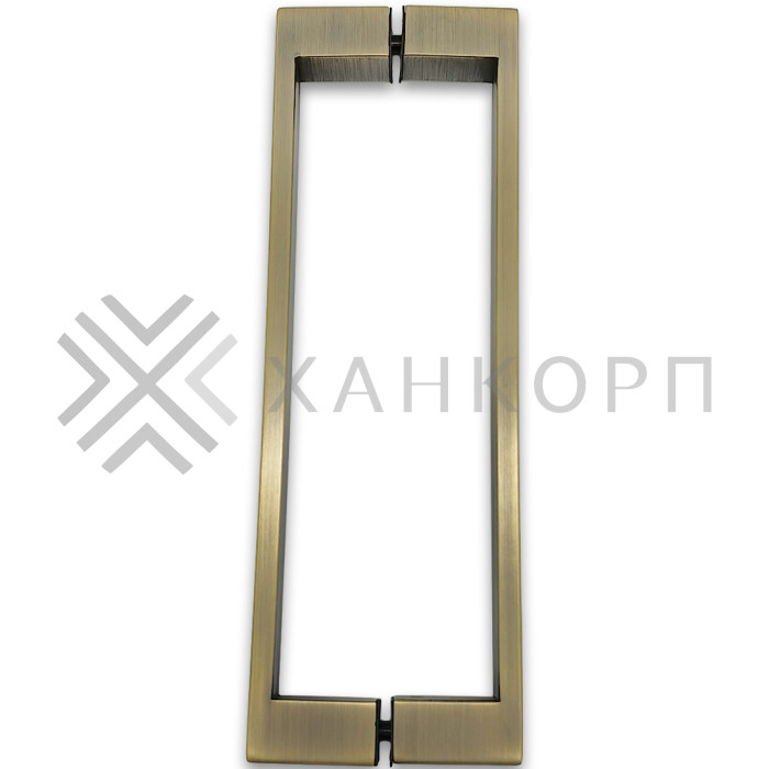 Ручка скоба FDR-88, 25х10х300х1.0 мм, нержавейка/бронза