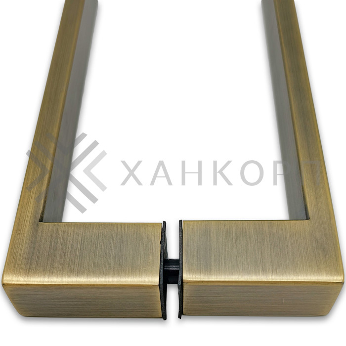 Ручка скоба FDR-88, 25х10х300х1.0 мм, нержавейка/бронза