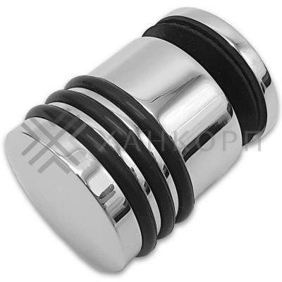 Ручка кноб Йота FDR-144 без резиновых торцов (односторонняя), латунь/хром