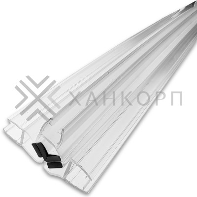 Уплотнитель Т-образный магнитный ПРЕМИУМ, прозрачный с белым магнитом, 2.5 м FDPP-517.8