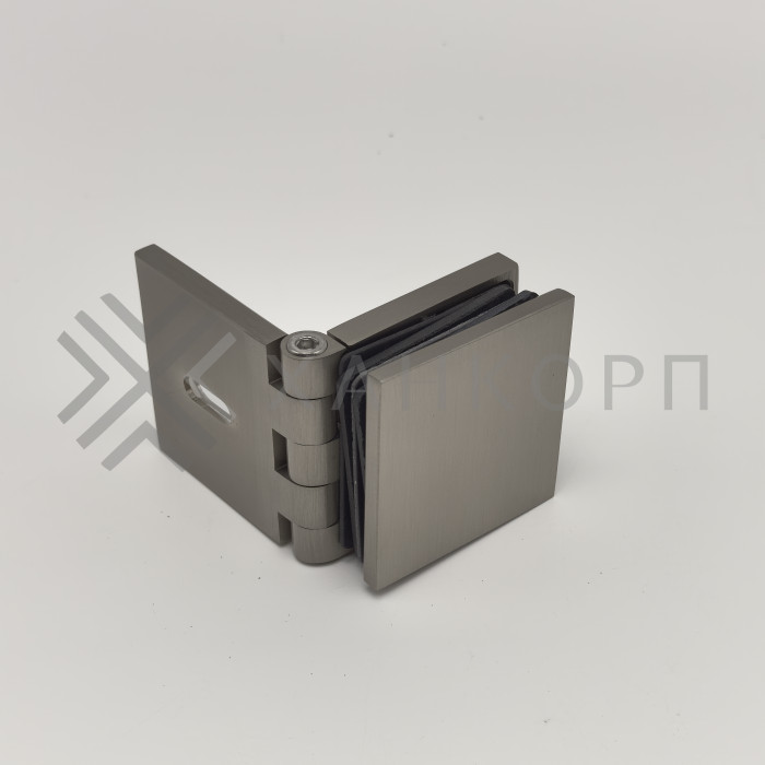 Коннектор Пегас FDK-100 стена-стекло 0°-180°, латунь/матовый