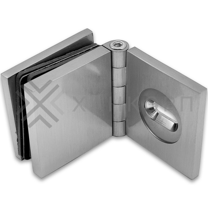 Коннектор Пегас FDK-100 стена-стекло 0°-180°, латунь/матовый