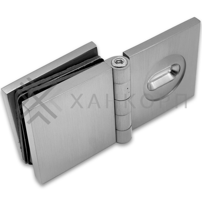 Коннектор Пегас FDK-100 стена-стекло 0°-180°, латунь/матовый