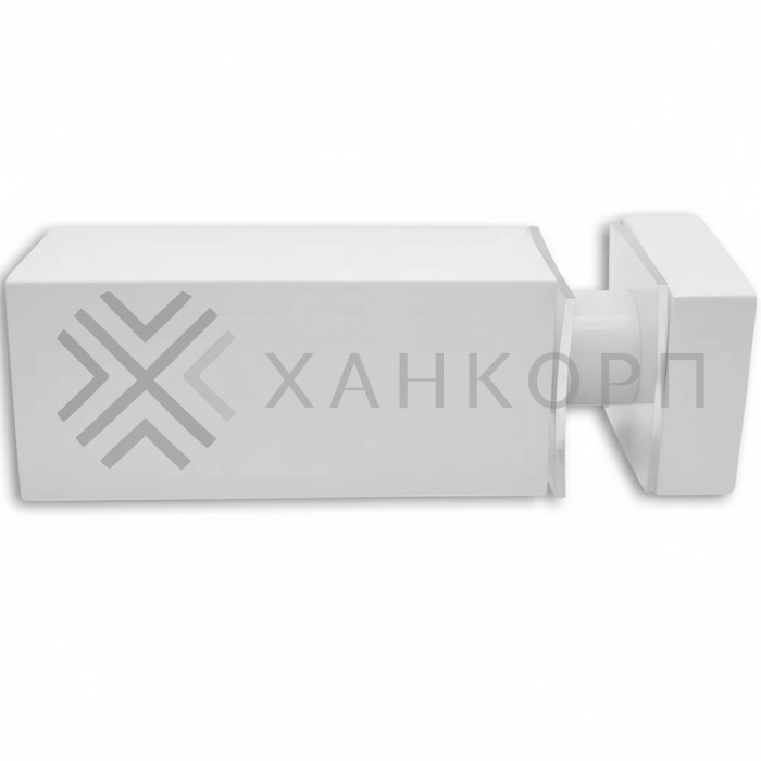 Крепление FDC-54 трубы 15х15 к стеклу, нержавейка/белый