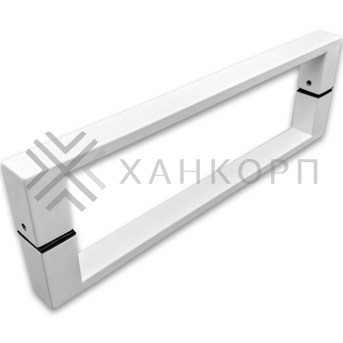 Ручка скоба FDR-88, 25х10х300х1.0 мм, нержавейка/белый