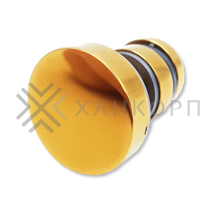 Крепление трека к стеклу FDS-32, нержавейка/золото