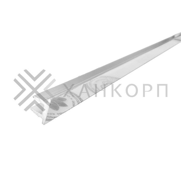 Верхняя заглушка FDPA-500.3 для п-образного профиля 19х13х2 мм, 3 м, алюминий/полированный