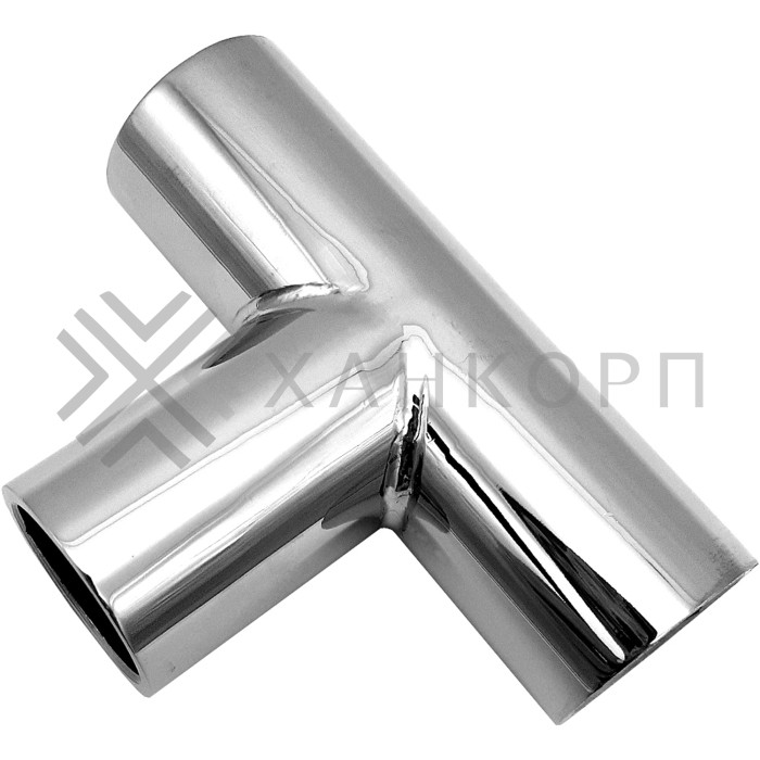 Соединитель FDC-20 трубы 19 Т-образный, нержавейка/полированный