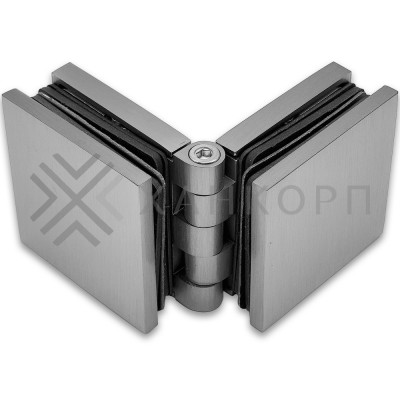 Коннектор Пегас FDK-101 стекло-стекло 0°-180° латунь/матовый