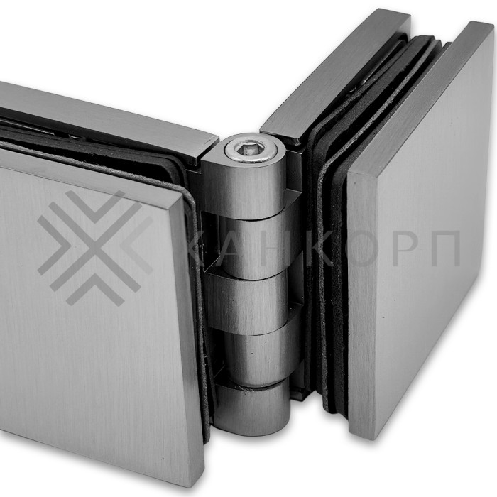 Коннектор Пегас FDK-101 стекло-стекло 0°-180° латунь/матовый