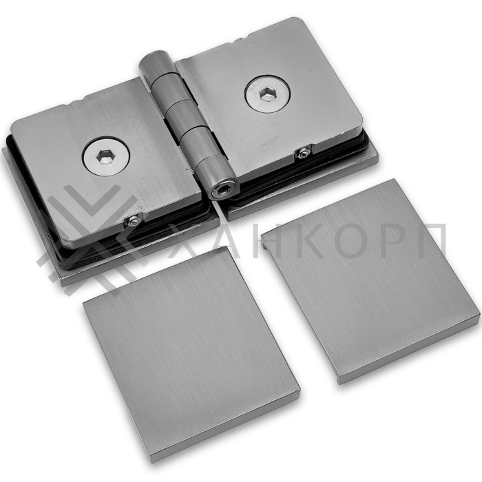 Коннектор Пегас FDK-101 стекло-стекло 0°-180° латунь/матовый