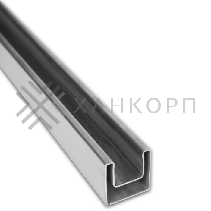 Поручень FOP-100, 40х40х1.5 длина 6 м, нержавейка/матовый