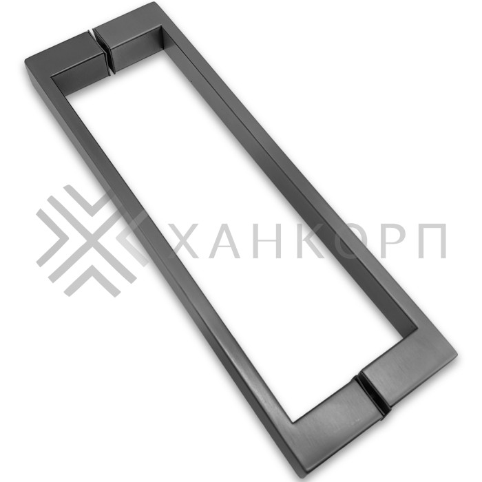 Ручка скоба FDR-88, 25х10х300х1.0 мм, нержавейка/оружейная сталь