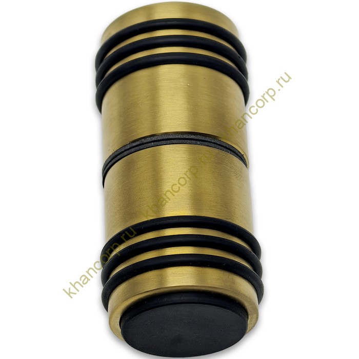 Ручка кноб Йота FDR-141 с одним резиновым торцом, алюминий/брашированное золото