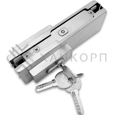 Замок FKZ-30 с овальным ригелем ключ/ключ, нержавейка/матовый