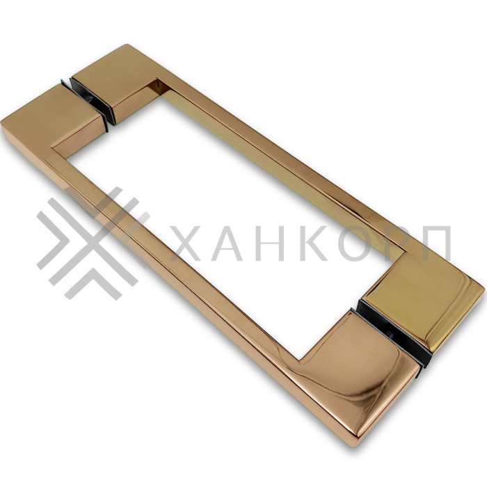 Ручка скоба FDR-90, 10х15х220х1.0 мм, нержавейка/розовое золото