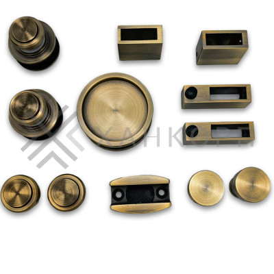 Раздвижная система Альфа α FDS-7 ПРЕМИУМ, нержавейка/бронза