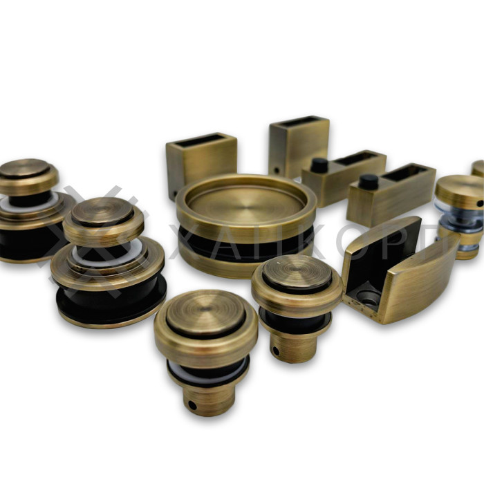 Раздвижная система Альфа α FDS-7 ПРЕМИУМ, нержавейка/бронза