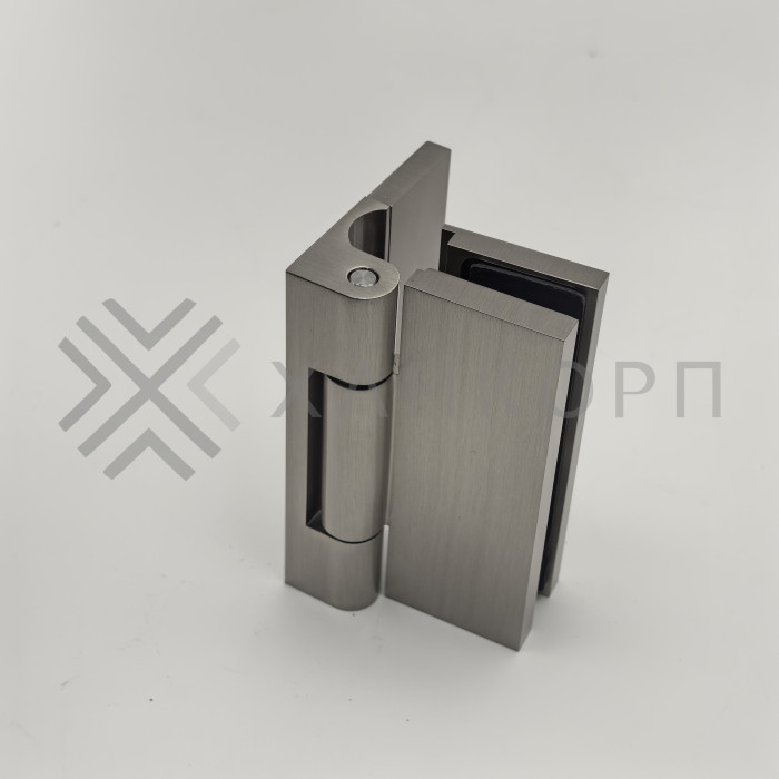 Петля Гера FDP-120 стена-стекло 90˚ открывание наружу, латунь/матовый