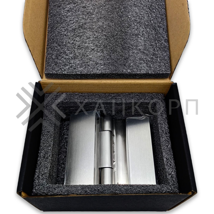 Петля Гера FDP-120 стена-стекло 90˚ открывание наружу, латунь/матовый