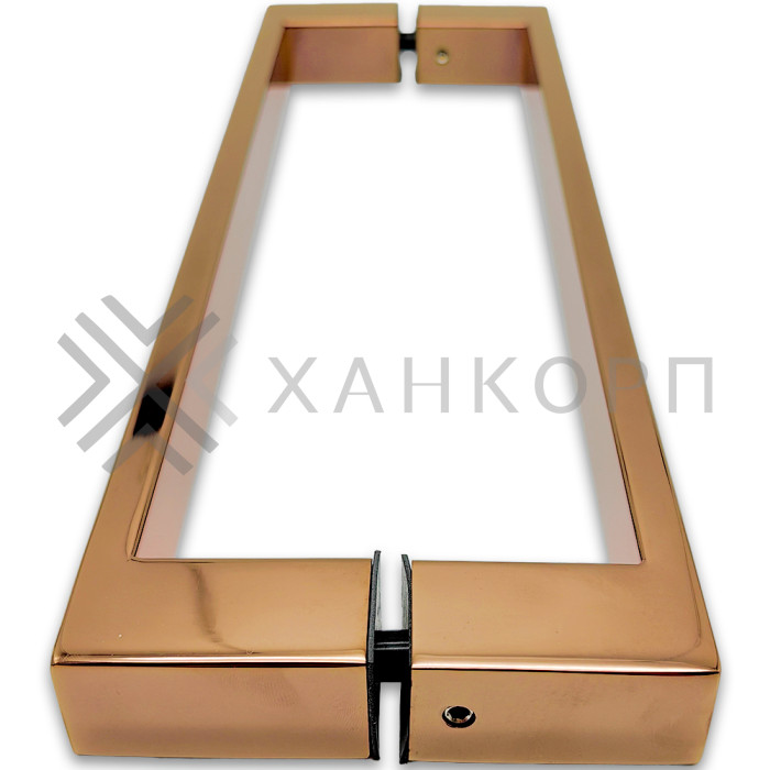 Ручка скоба FDR-88, 25х10х300х1.0 мм, нержавейка/розовое золото