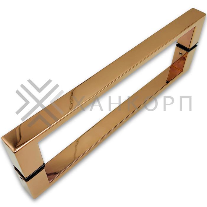 Ручка скоба FDR-88, 25х10х300х1.0 мм, нержавейка/розовое золото