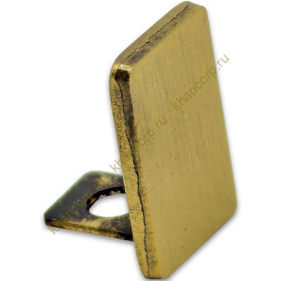 Заглушка торцевая FDPA-501 для опорного профиля 19х13х2, нержавейка/брашированное золото