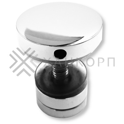 Крепление трека к стеклу FDS-32, нержавейка/полированный