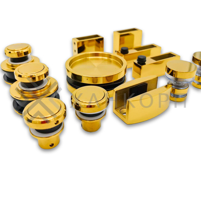 Раздвижная система Альфа α FDS-7 ПРЕМИУМ, нержавейка/золото