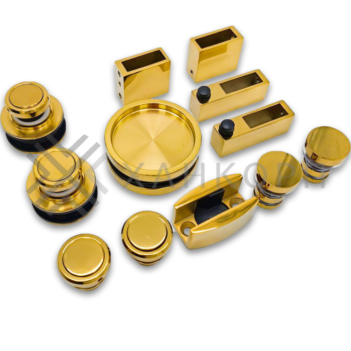 Раздвижная система Альфа α FDS-7 ПРЕМИУМ, нержавейка/золото