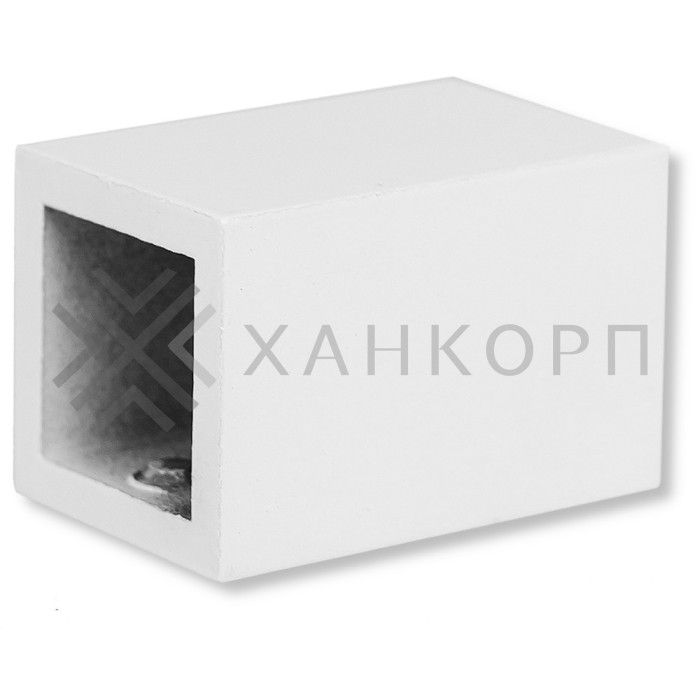 Крепление FDC-60 трубы 15х15 к стене, нержавейка/белый