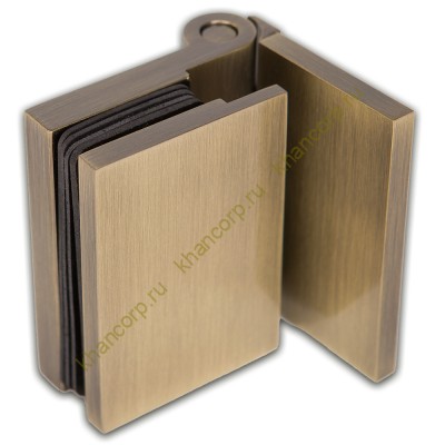 Петля Майя FDP-170 стена-стекло 90˚ открывание наружу, латунь/бронза