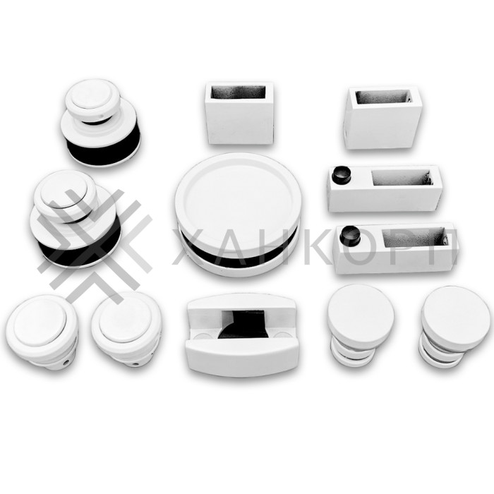 Раздвижная система Альфа α FDS-7 ПРЕМИУМ, нержавейка/белый