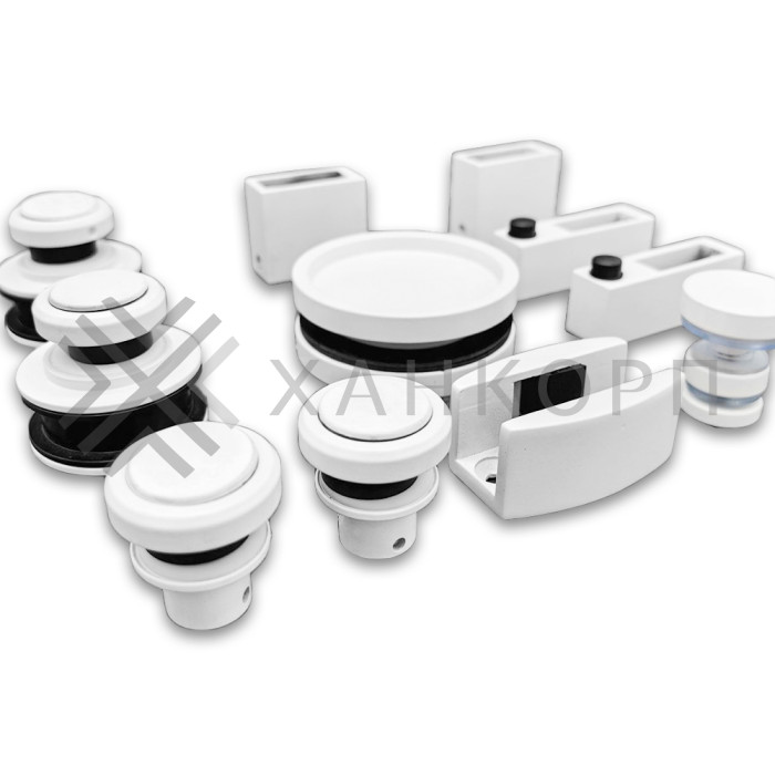 Раздвижная система Альфа α FDS-7 ПРЕМИУМ, нержавейка/белый