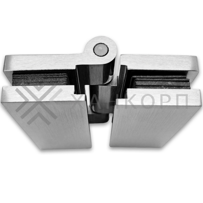 Петля Гера FDP-121 стекло-стекло 180˚, латунь/матовый