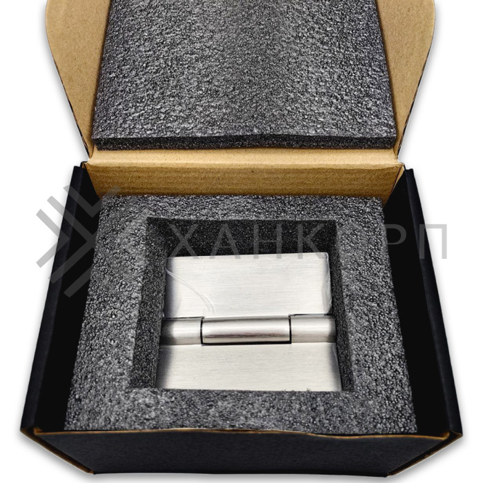 Петля Гера FDP-121 стекло-стекло 180˚, латунь/матовый