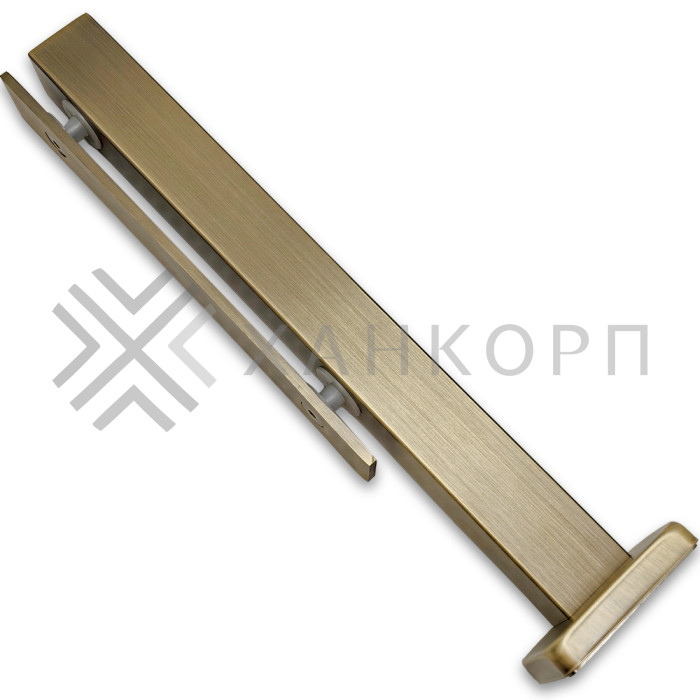 Стойка FOS-07 для стекла напольная 78х400 мм со сверлением, нержавейка/бронза