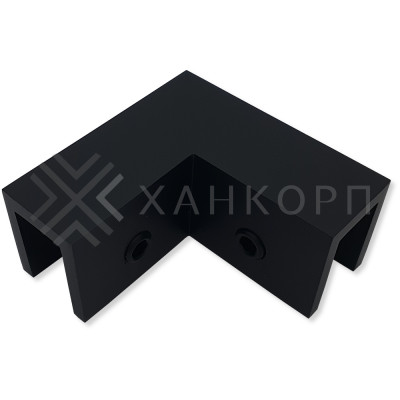 Коннектор Орион FDK-51 верхний стекло-стекло 90˚ латунь/черный